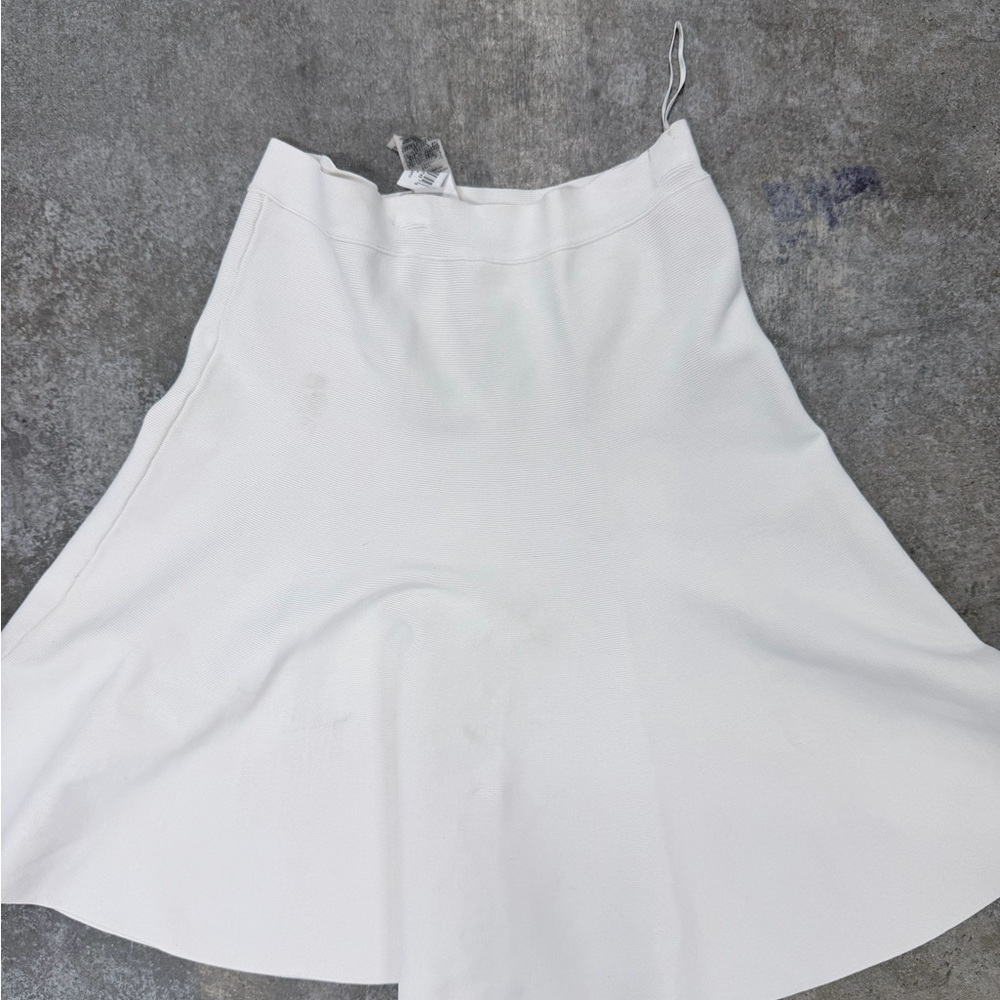 BCBGMaxAzria White A-Line Skirt